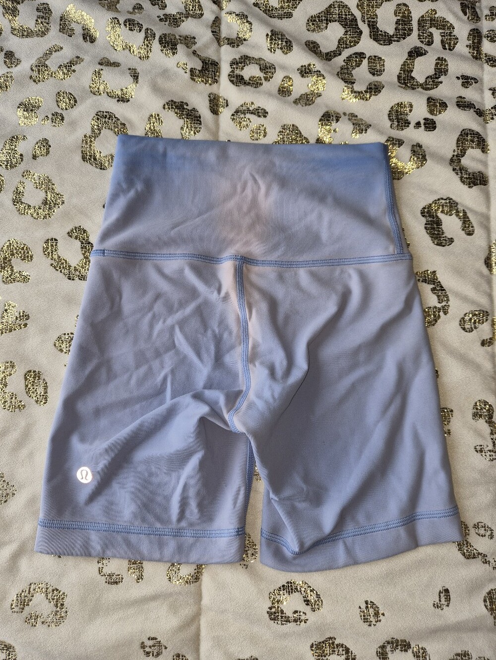 Lululemon Athletica Womens Size 2 Small Ombre Light Blue High Waisted Shorts